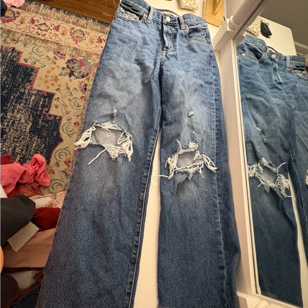 Levi's Ripped Denim Jeans - Picture 2 of 3